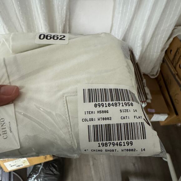 J.Crew 4" Stretch Classic Chino Short WMNS 14 White Hi-Rise Slant Pocket Zip Fly - Picture 8 of 8